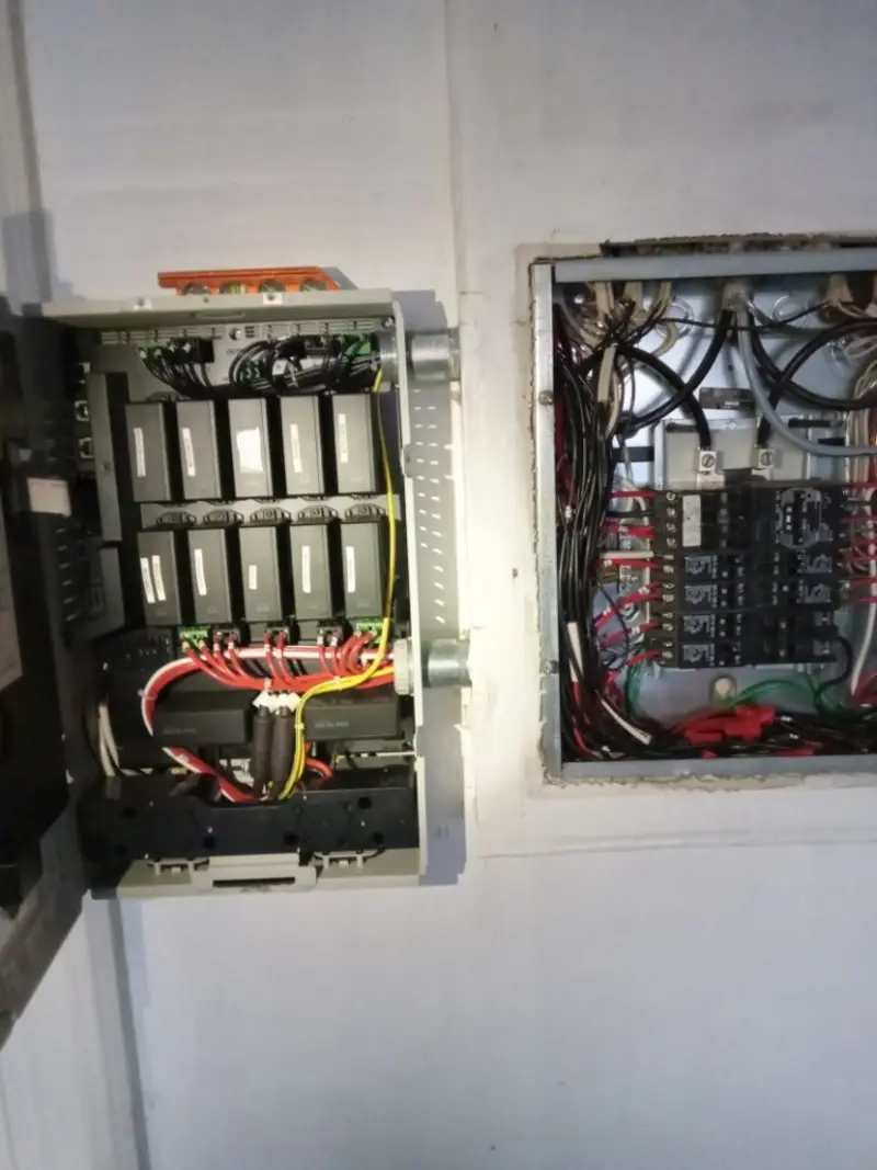 Electrical panel upgrade completed for Security Camera Wiring in Forks